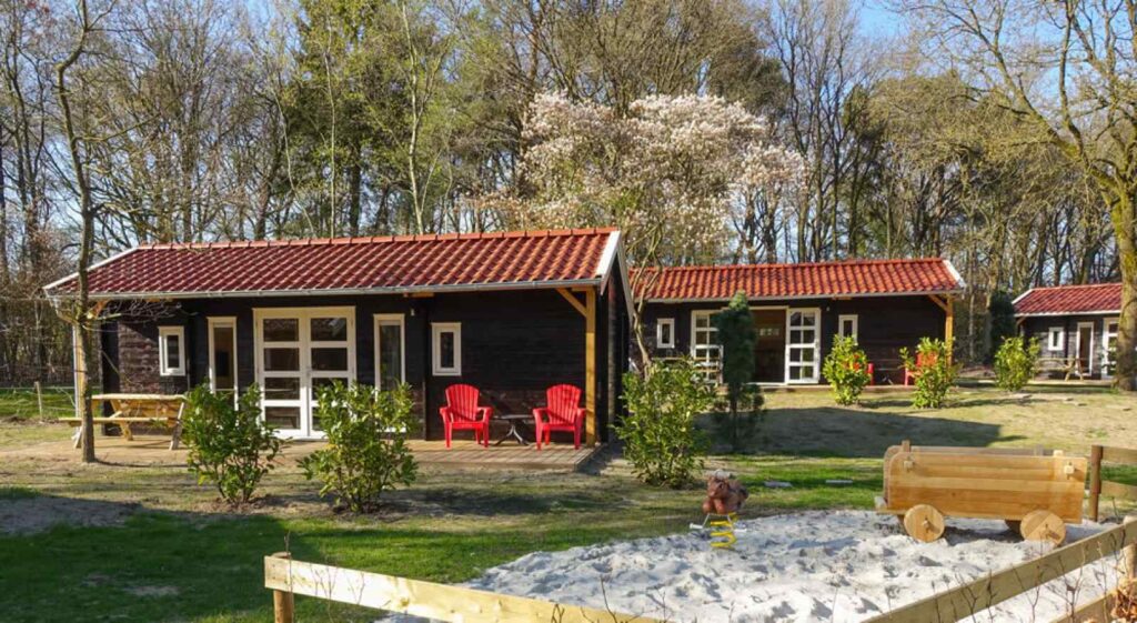 Gelijkvloers vakantiehuis voor 4 personen op vakantiepark Ruinen.