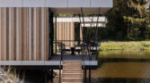 Moderne 4 persoons waterlodge nabij Zeewolde in het Horsterwold